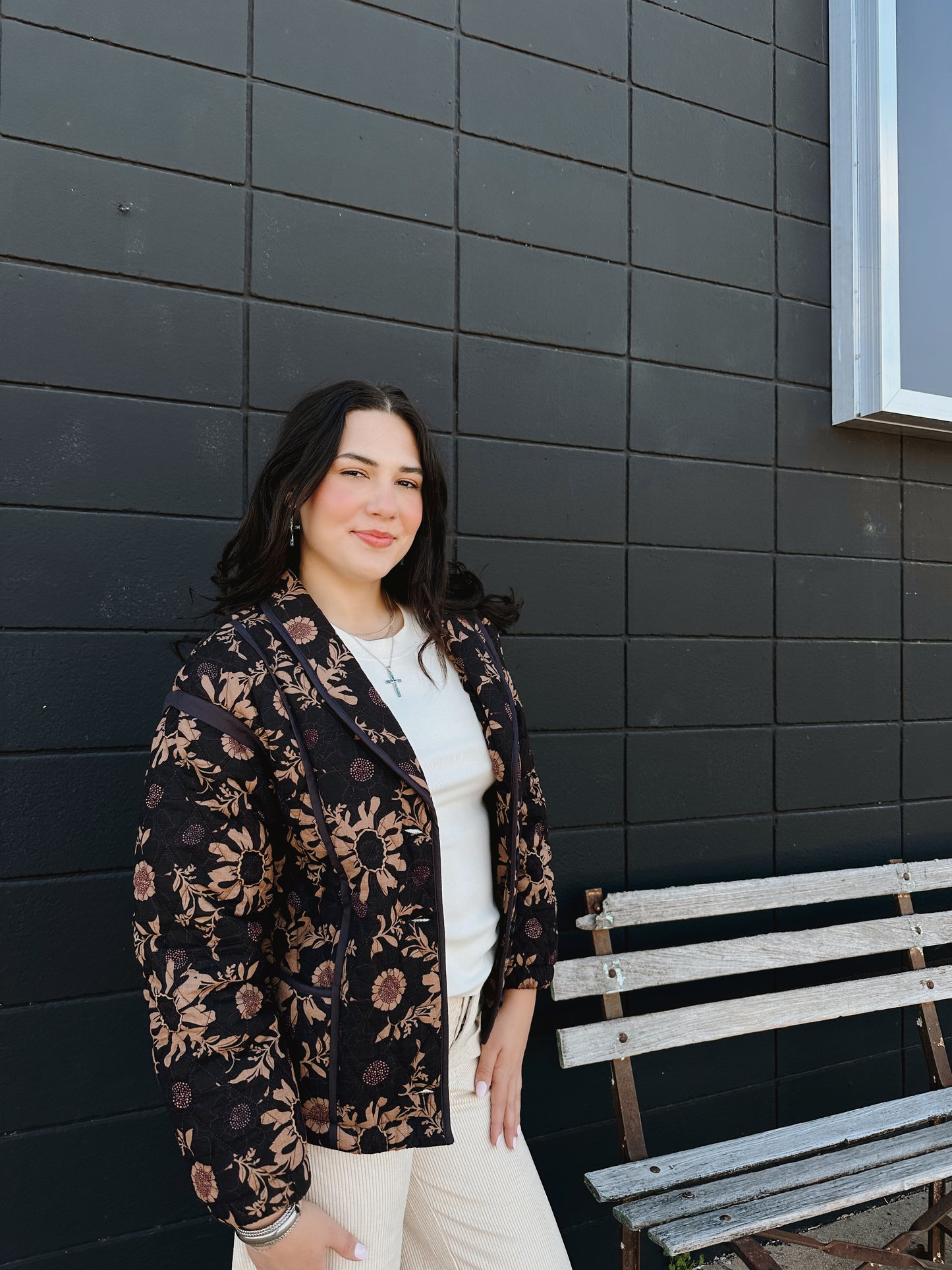 Quilted Floral Jacket