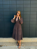 Chiffon Plaid Dress