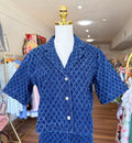 Denim Diamond Top