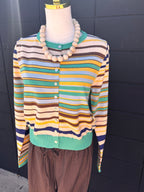 Green Multi Sweater