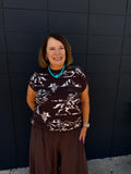 Western Print Sweater