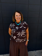 Western Print Sweater