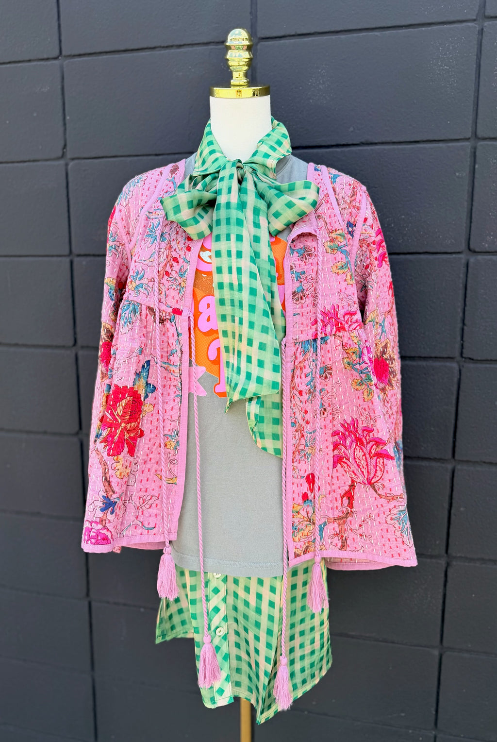 Quilted Floral Jacket
