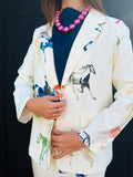 Horse Printed Blazer