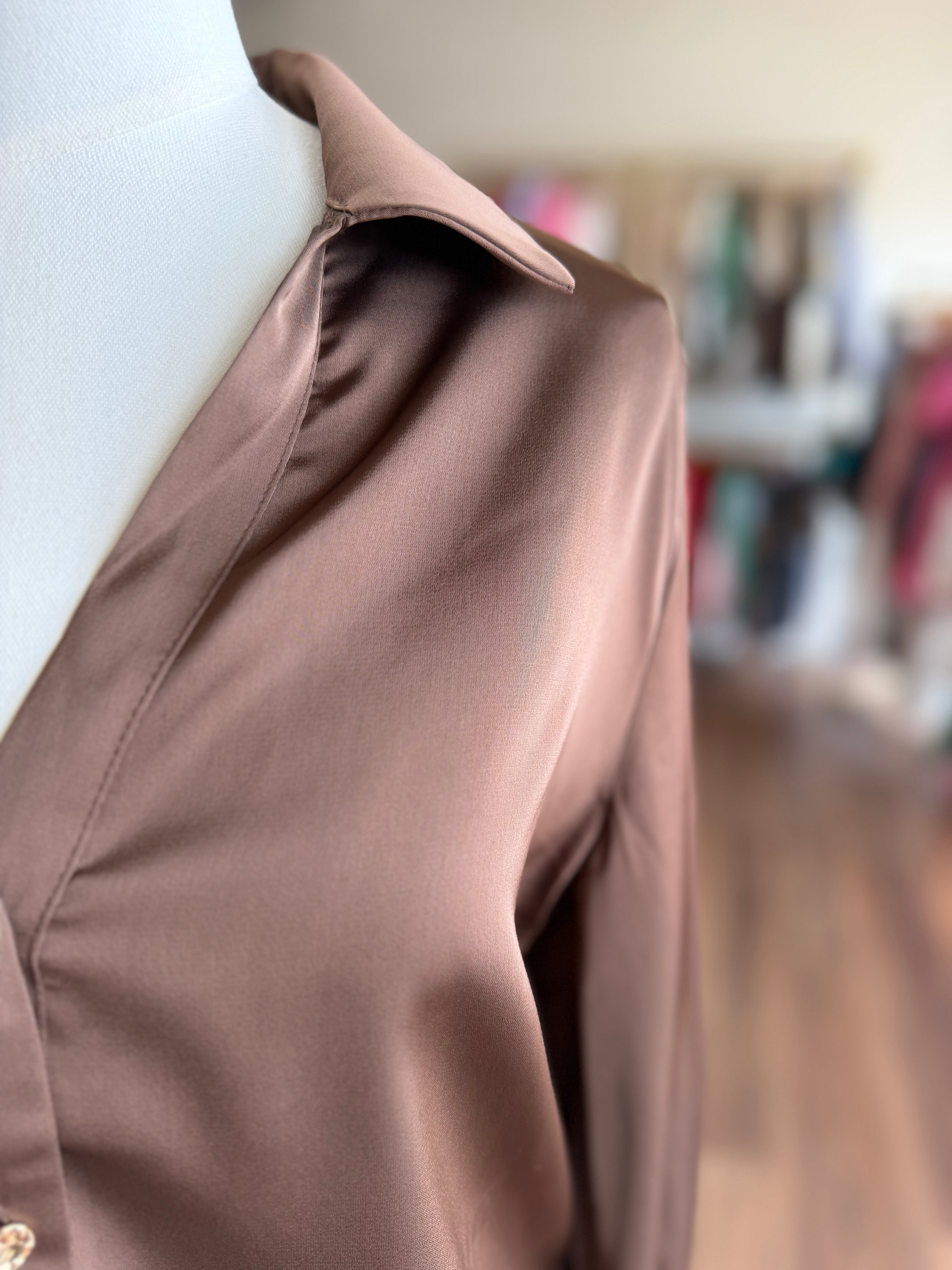 Brown Button Down Long Sleeve