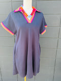 Navy Collared Dress