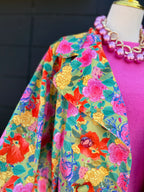 Floral Velvet Blazer