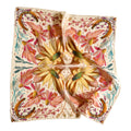 Lucky Wildflowers Vibrant Western Cowgirl Silk Wild Rag