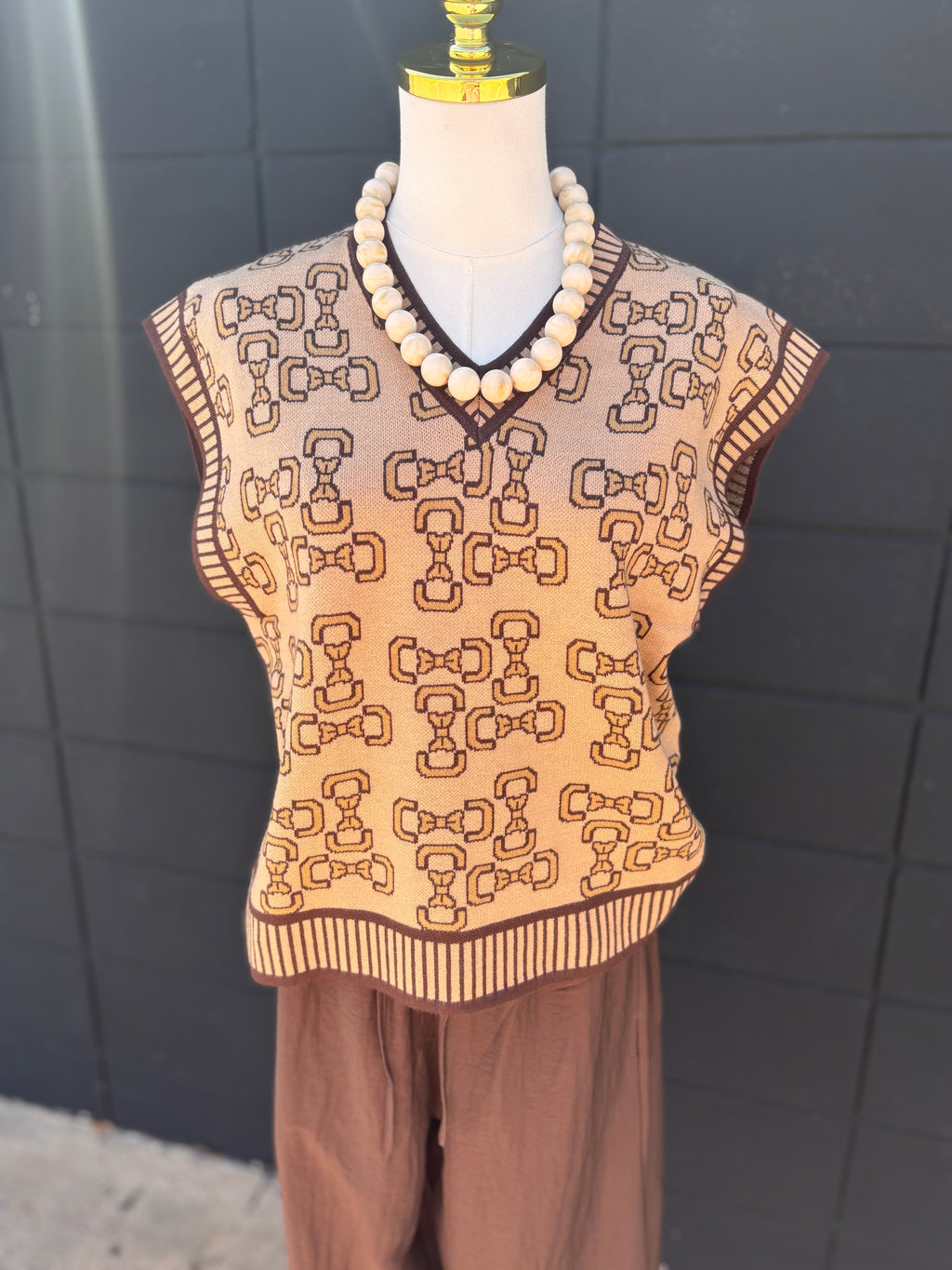 Bow Print Vest