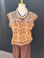 Bow Print Vest