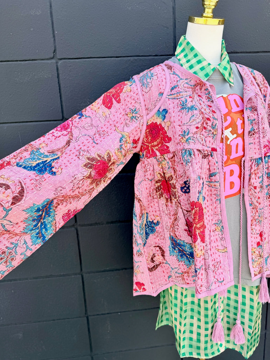 Quilted Floral Jacket