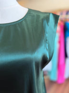 Sea Green Satin Top