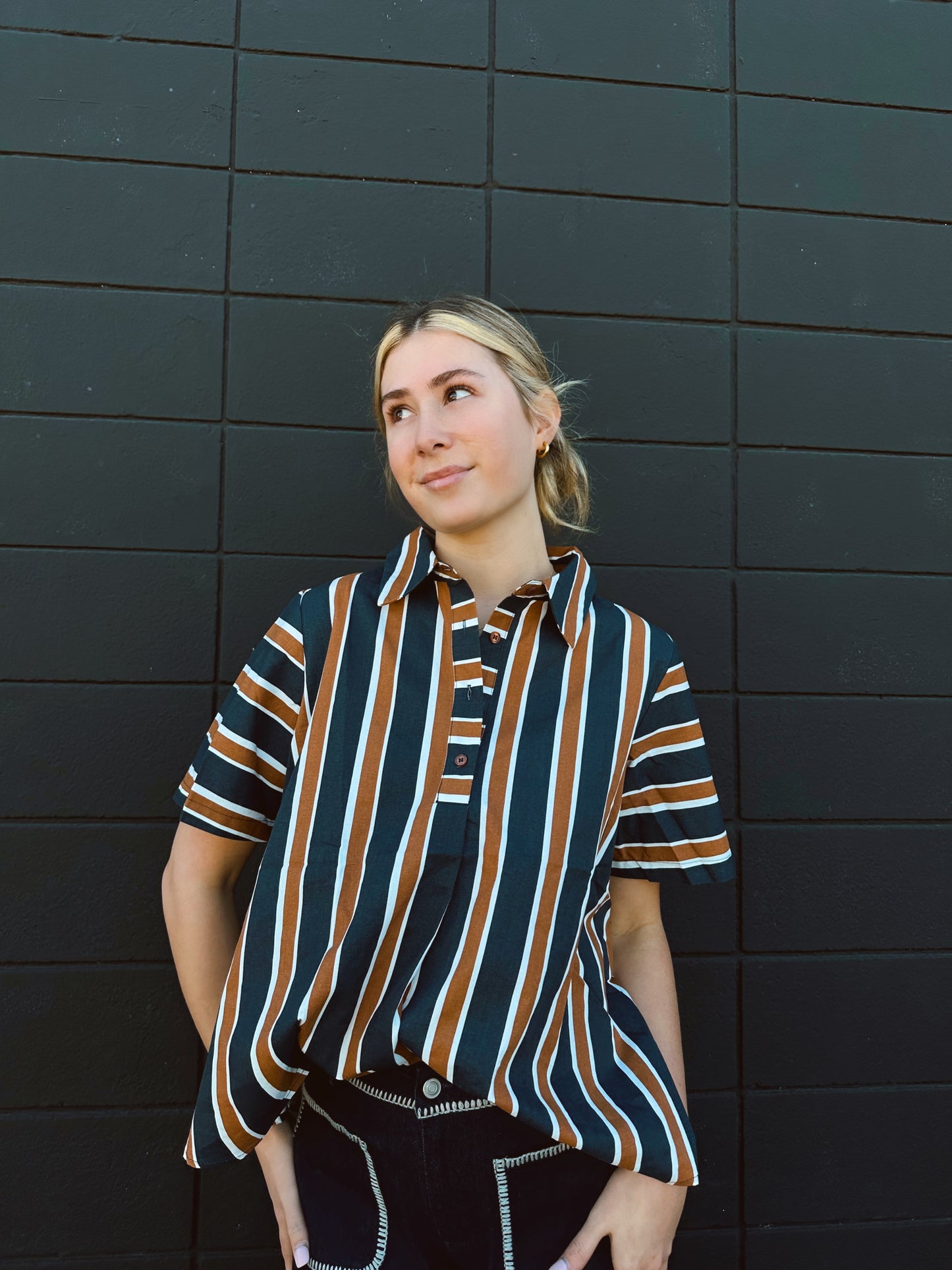 Short Sleeve Collared Shirt