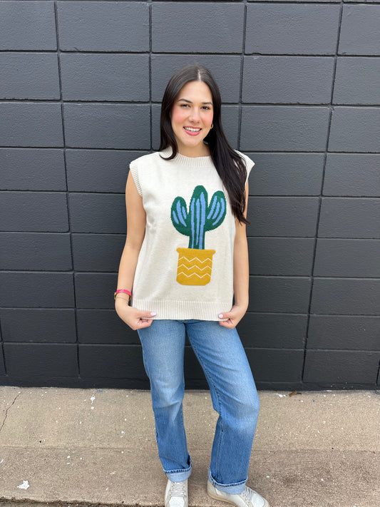 Cactus Sweater Vest