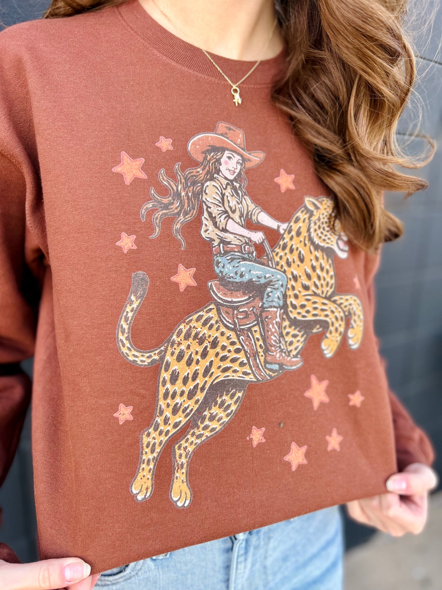 Leopard Ridin Sweatshirt