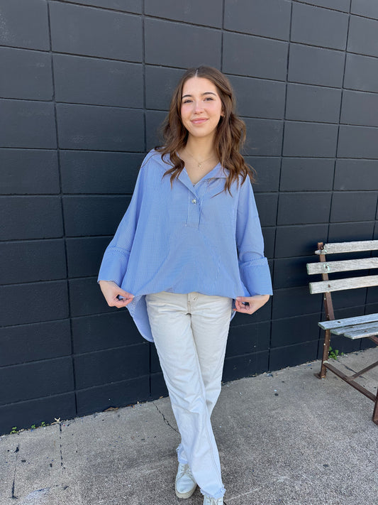 Stand Neck Dolman Slvs Shirt