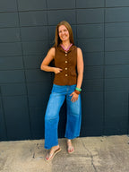 Brown Suede Vest