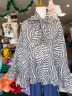 Cream Zebra Flowy Top