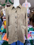 Olive Suede Jacket