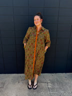Fall Floral Midi Dress