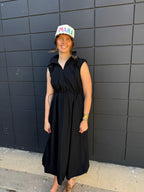Black Sport Midi Dress