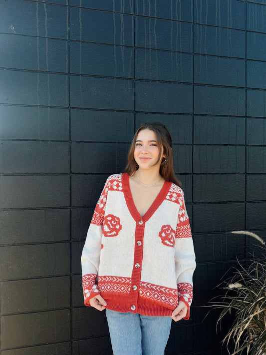 Flower Knitted Sweater