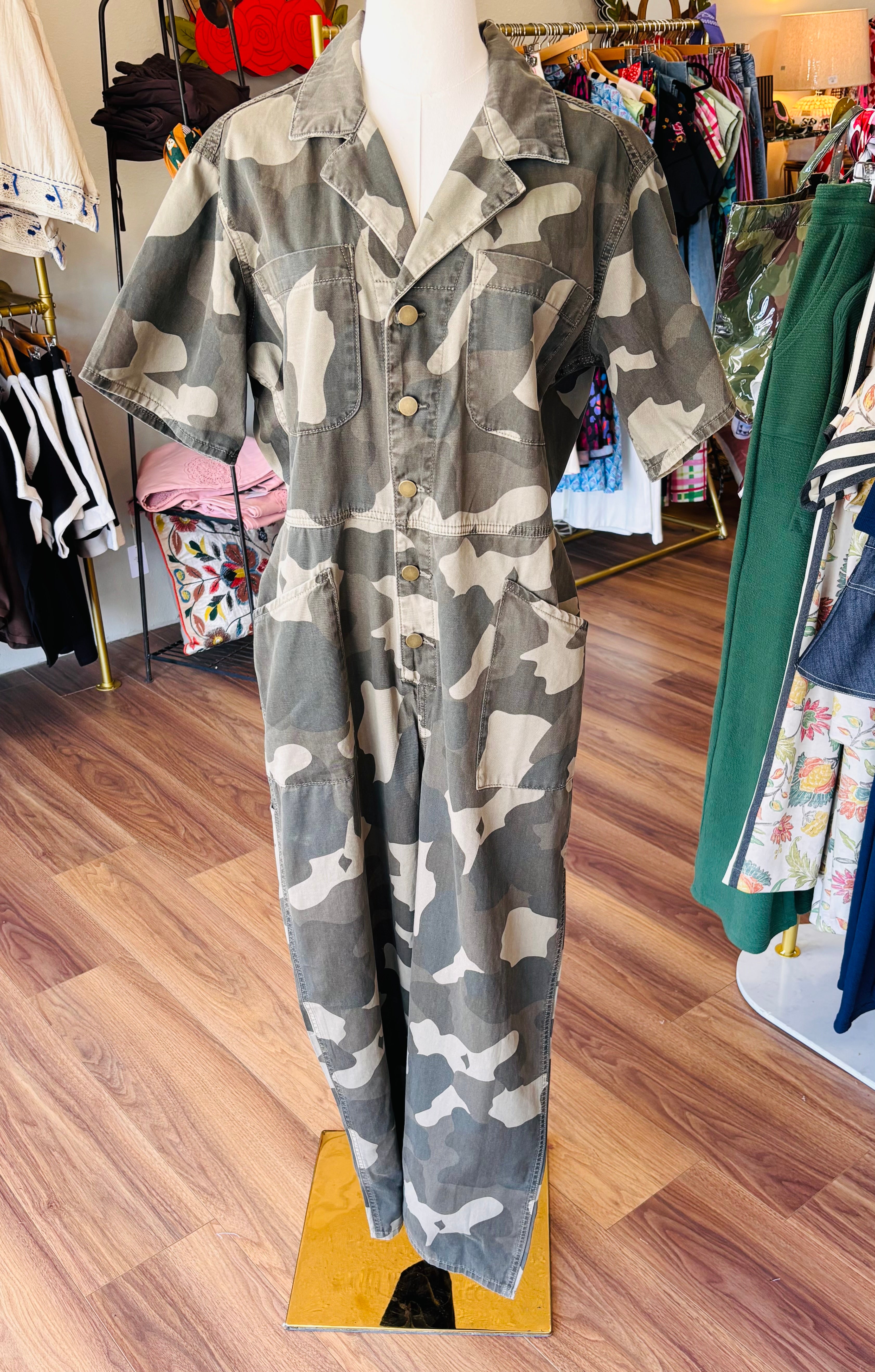Camo Utility Jumpsuit