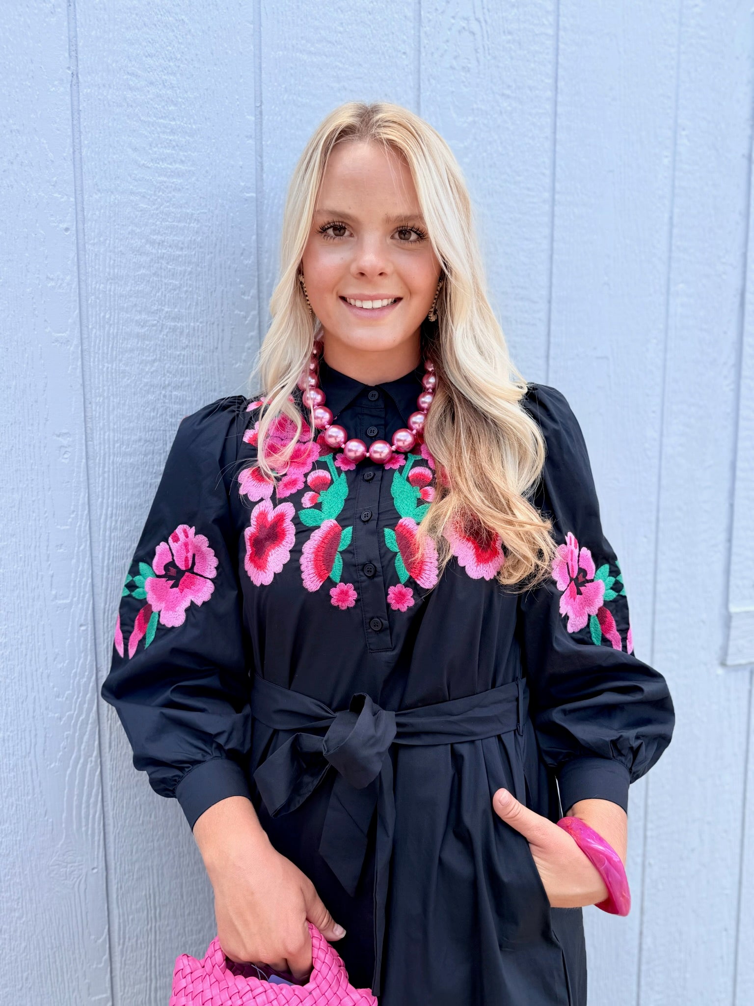 Black Floral Maxi Dress