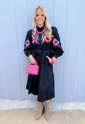 Black Floral Maxi Dress