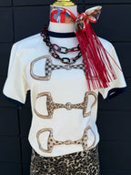 Brushstroke Horse Bit Tee