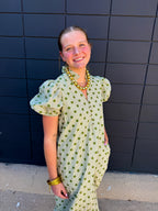 Polka Dot Midi Dress