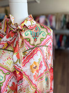 Satin Abstract Top