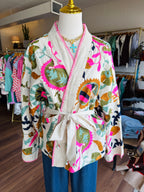 Embroidered Long Sleeve Kimono