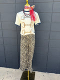 Leopard Ruffle Pants