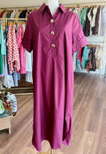 Wine Midi Dress