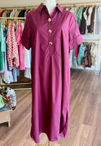 Wine Midi Dress