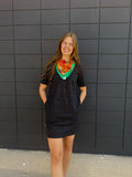 Animal Knit Mini Dress
