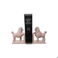 Cast Iron Poodle Bookend Set