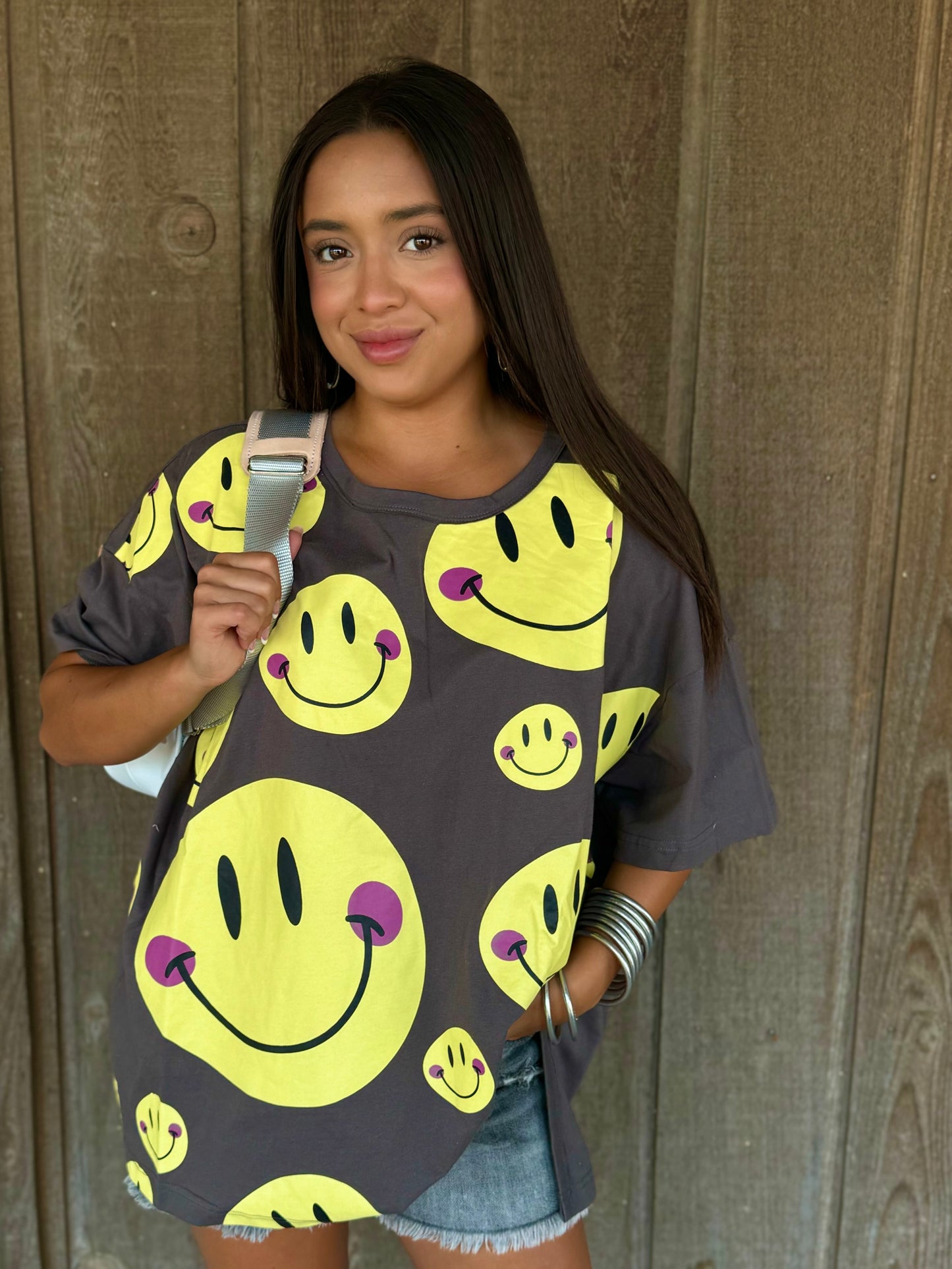 Short Sleeve Smiley Tee