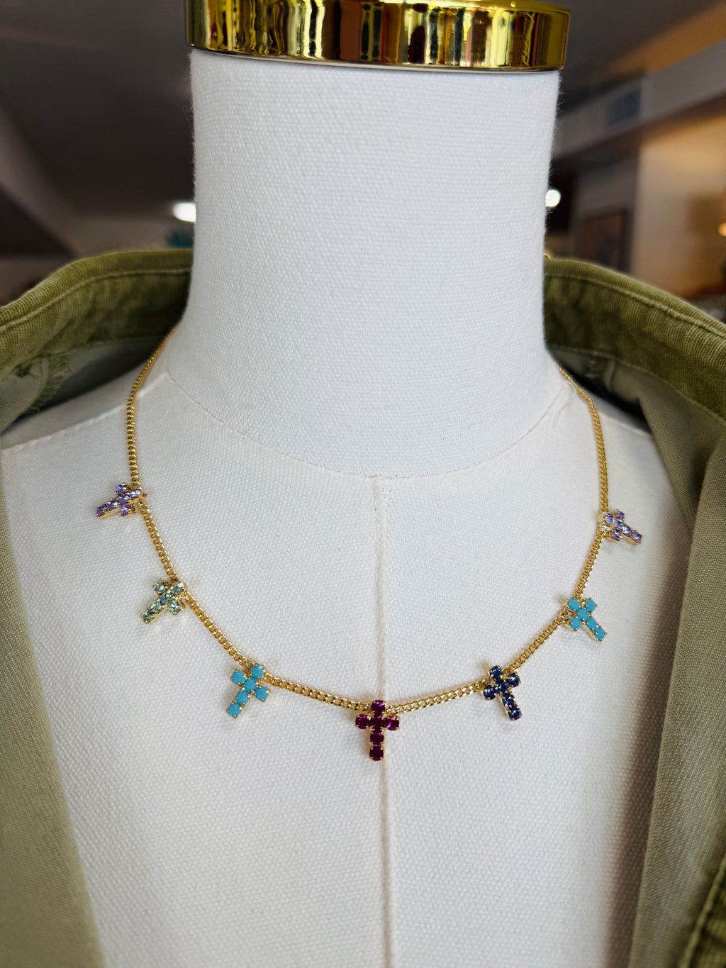 Multi Cross Necklace