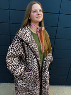 Animal Print Maxi Jacket