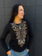 Black Long Sleeve Thermal T-Shirt