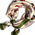 Green Dachshund Print Scarf