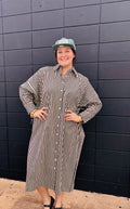 Stripe Shirt Dress