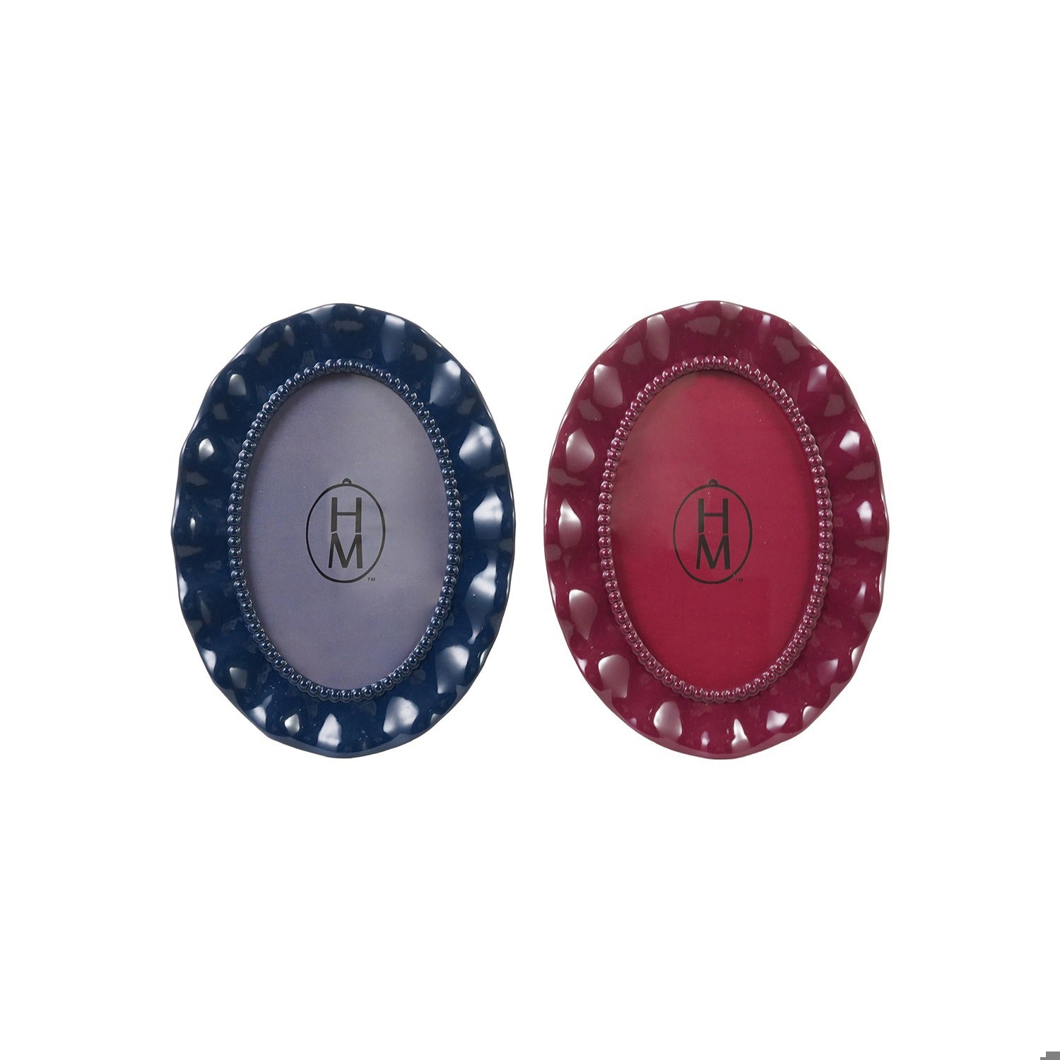 Oval Wavy Photo Frame