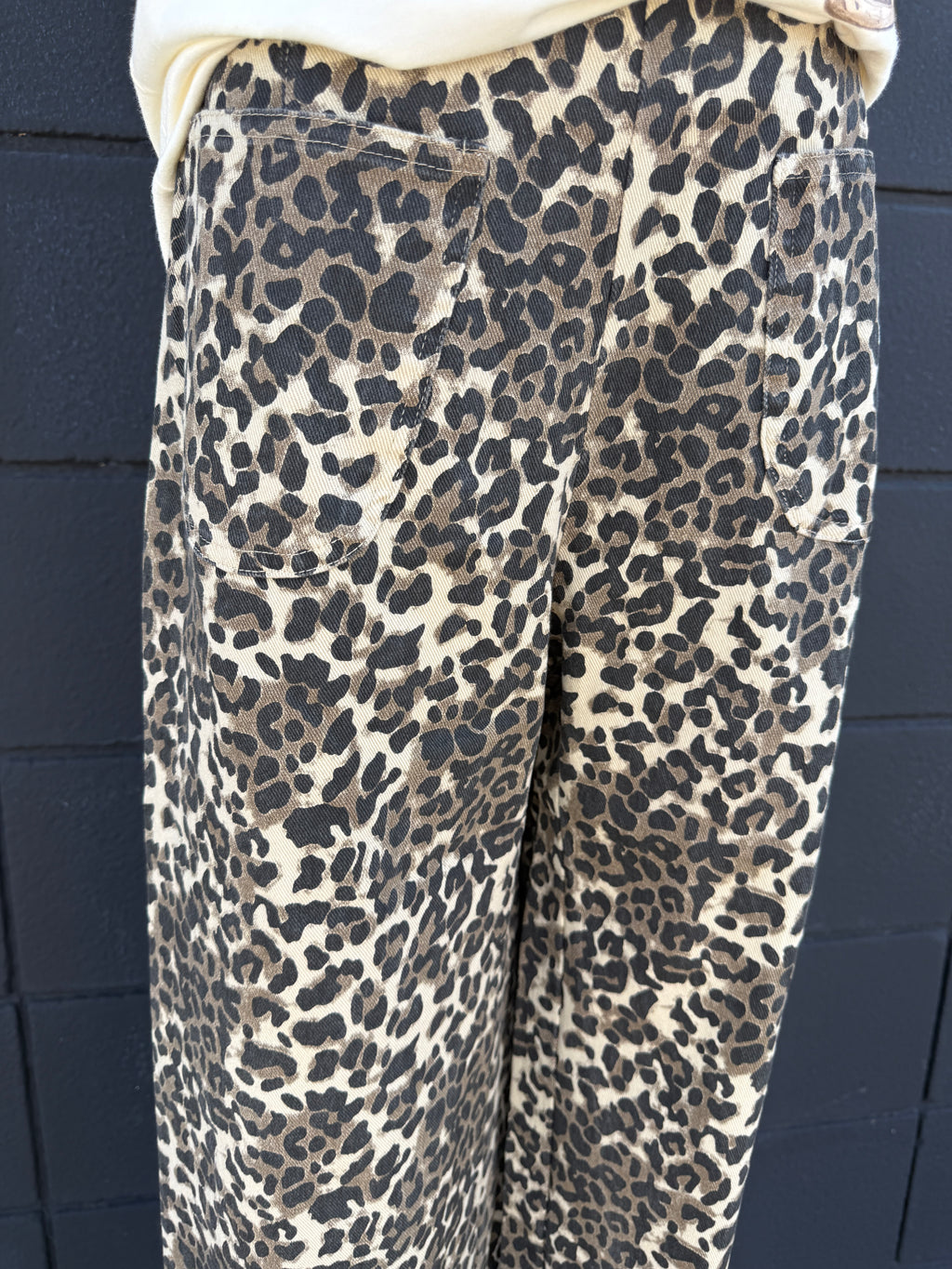 Leopard Ruffle Pants