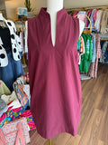 Sleeveless Burgundy Mini Dress