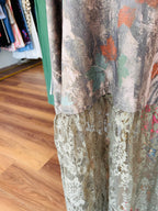 Camo Sheer Lace Maxi Dress