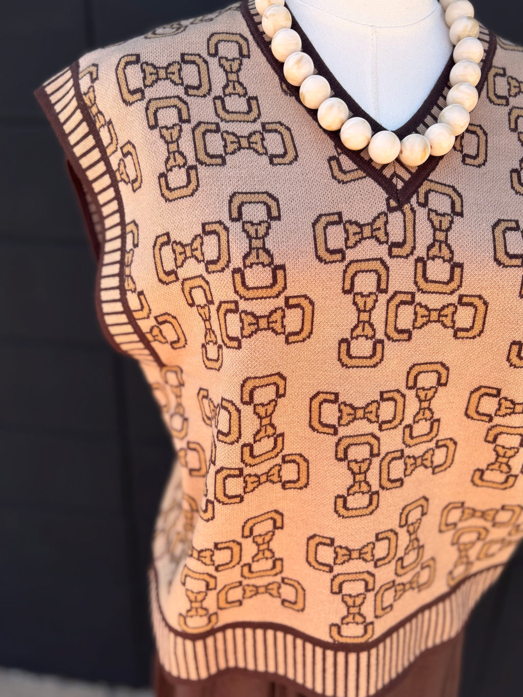 Bow Print Vest