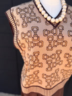 Bow Print Vest